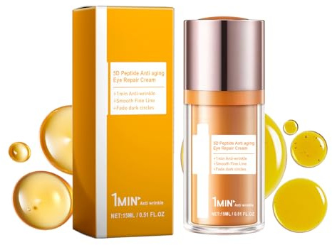 5D Peptide Augencreme für Europäer: Bekämpft Fältchen, reduziert Augenringe und Schwellungen in nur einer Minute | 15 ml