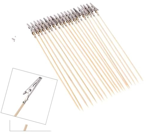 Packung Mit 20 Malständern Aus Holz Und Metall Krokodilklemmen Modellmalerei Ständer Zum Basteln Dekorieren Von Alligatoren