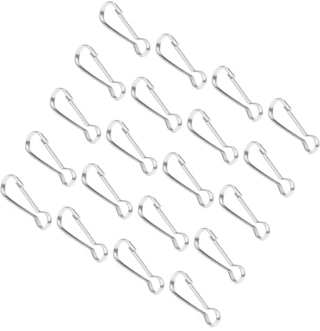 DOITOOL 20 Stück Teiliges Edelstahl Karabinerhaken Feder snap Clip Fahnenmast Zubehör Robuster Wiederverwendbarer Befestigungshaken für Fahnen Garten Boot und Outdoor anwendungen