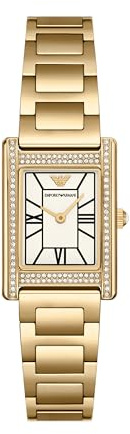 Emporio Armani Damen 23MM Goldfarbene Edelstahl Uhr, AR11797