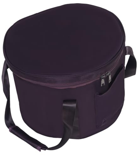 GARVALON Klangschalen Tragetasche mit glattem Reißverschluss lila aus Polyester mit verdicktem Innenfutter für Reise und Meditation Zufällige Farbe