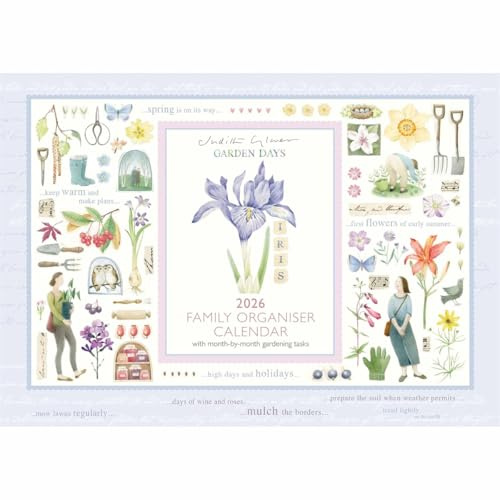 Judith Glover, Garden Days A4 Family Organiser 2026, Family Planners, Gift