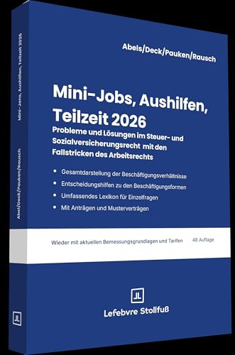 Mini-Jobs, Aushilfen, Teilzeit 2026 (Stollfuss-Ratgeber)