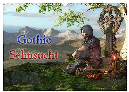 Gothic Sehnsucht (Wandkalender 2026 DIN A3 quer), CALVENDO Monatskalender: Tief verträumte Sehnsucht nach Romantik im Gothicbereich wird hier gestillt. (CALVENDO Menschen)