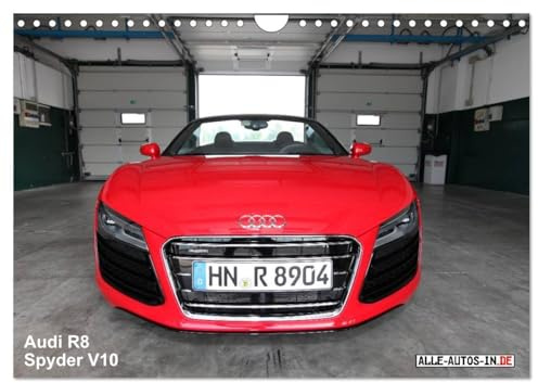 Vollblut-Sportler (Wandkalender 2026 DIN A4 quer), CALVENDO Monatskalender: Audi R8 Spyder V10 5.2 FSI (CALVENDO Mobilitaet)