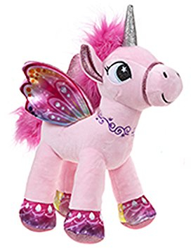 Barrado Peluche Unicorno Alato in Piedi - Supersoft qualità (Rosa, 34cm)