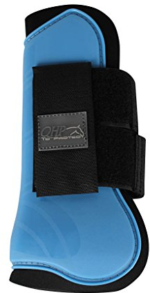QHP Gamaschen Hartschalengamaschen Pferdeschutz 3 Verschiedene Größen 13 (Pony, hellblau)
