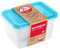 keeeper Frischhaltedosenset 2-teilig, 2 x 2 l, 20,5 x 15,5 x 10,5 cm, Fredo Fresh, Blau Transparent