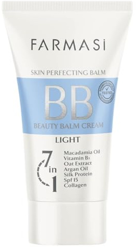 Farmasi BB Cream, SPF 15 Moisturizer Face Makeup, Matte, 01 Light