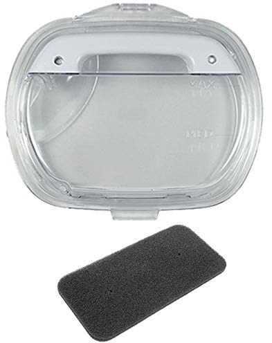 SPARES2GO Water Collector Container + Filter for Candy EVOC 8813AB-47 EVOC 980AT-47 Tumble Dryer