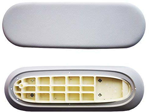 Armlehnenkappen Ersatz für Herman Miller Sayl Bürostuhl, feste und höhenverstellbare Armlehne, hellgraues Vinyl (1 Paar)