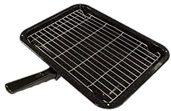 Utiz Durable Universal Grill Pan Rack With Detachable Handle 380 x 280mm For Oven Cooker