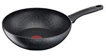 Lagostina Demetra Poêle anti-adhésive en aluminium à haute épaisseur, adaptée à induction qualité extra Made in France (Wok 28 cm)