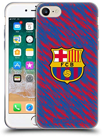 Head Case Designs Offizielle FC Barcelona Panne Wappen Muster Soft Gel Handyhülle Hülle kompatibel mit Apple iPhone 7/8 / SE 2020 & 2022