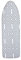 Simplify Ironing Board Cover | Scorch Resistant | Cotton | Thick Padding | Stretch Elastic Fit | Hook and Loop Fasteners | Cover ONLY | Graphite