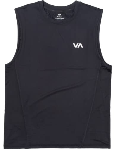 RVCA Herren Regular Fit Muscle Tee, Sport Vent/Schwarz, Mittel
