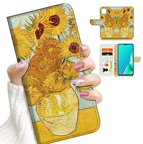 for iPhone 13 Pro Max, Designed Flip Wallet Phone Case Cover, A23195 Van Gogh Sunflowers 23195