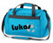 Sporttasche mit Namen | inkl. NAMENSDRUCK | Motiv Fußball | Personalisieren & Bedrucken | Reisetasche Jungen Ball Sport-Verein | blau schwarz (türkis)