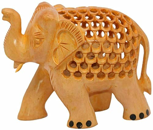 Exklusive Global Handgeschnitzte Holzfiguren Elefant Statue Dekorative Einzelblock Geschenk