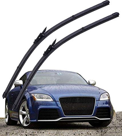 QHYTL Scheibenwischer Für Auto Scheiben Wiper Blades Für TT 2009-2014 Wischerblatt Vorne Wischblätter Gummi Windshield Wipers 22 21 fit Pinch-Tab Arme