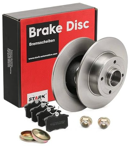 STARK Bremsen Set Hinten 240,1mm Bremsscheiben und Beläge Komplett Kompatibel mit RENAULT Clio 3 Schrägheck BR0/1, CR0/1 Twingo 2 CN0 MODUS/GRAND MODUS F/JP0 Megane 2 Coupé-Cabriolet EM0/1, NISSAN