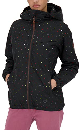 alife & Kickin and Kickin Damen Black MambaAK B Jacket Winterjacke Damenjacke Damenwinterjacke warm gefüttert XS-XXL, Moonless, S