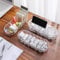 STARRY G Cable Tidy Box with Lid, 7 Grids Cable Organizer Box, Large Storage Box for Data Cables, Charger Plug and Earphone，Mobile Phone Holder Stand, Clear Cable Management Box, Detachable Partition