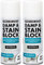 Pro-Kleen Damp & Stain Block Spray Paint Primer White Matt 2 x 400ml - Covers Damp, Mould, Grease, Nicotine & Rust Stains - for Walls & Ceilings - Leaves a Waterproof Barrier