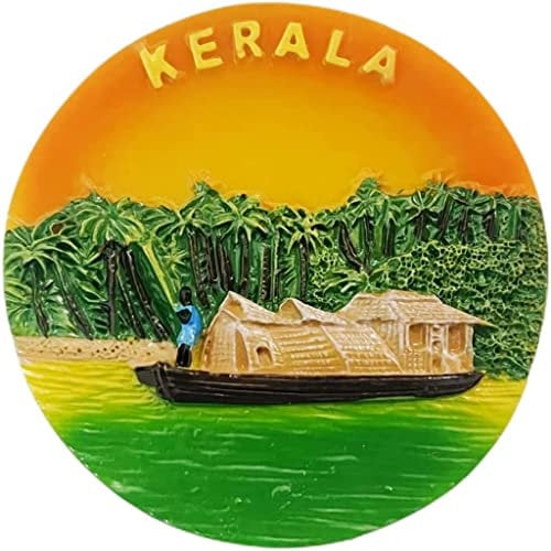 Kerala India Kerala Magnet Fridge Refrigerator Magnet Decoration Sticker Souvenir Resin Crafts Kitchen Whiteboard