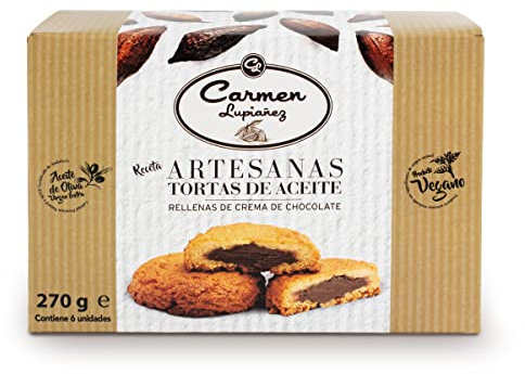 Lupiañez Tortas de Aceite de Algarrobo con Chocolate, 270g