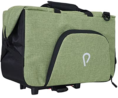 Vincita Big Nash Fahrradtasche – Universal-Schnellverschluss, geeignet für alle Fahrräder. (Grün, Big Nash), B181B-2+0