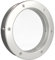 MLS Bullauge B4000, Bullauge für Türen, aus Robustem Aluminium, VSG-Sicherheitsglas, Passend für 40 mm Starke Türen, Beidseitig Sichtbare Befestigungsschrauben, 250 mm Durchmesser, Klares Glas, Silber