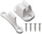 ALI2 Blanc Retenue de Porte Camping Car,Serrure Caravane avec Vis,Bloc Porte Exterieur Caravane,Kit de Retenue de Porte,Loquets de Porte pour Caravane,Support de Porte de Camping Car