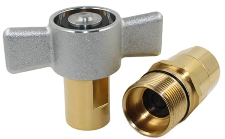 1 NPT Wet-Line Wing Nut Heavy Duty Hydraulic Quick Disconnect Coupler/Coupling Set Hydraulic Quick Connect for Live Bed Dump Trailer Hydraulic Systems
