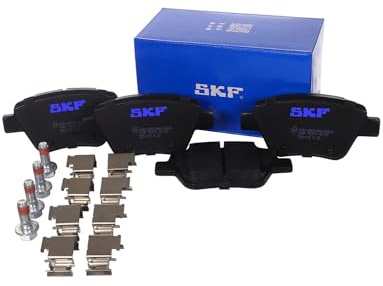 SKF Scheibenbremse Bremsbelag mit Zubehör VKBP 90070-4er Set - Position Hinterachse Höhe 77 mm Länge 154 mm Breite 83 mm Dicke 16,5 mm - OE Qualität