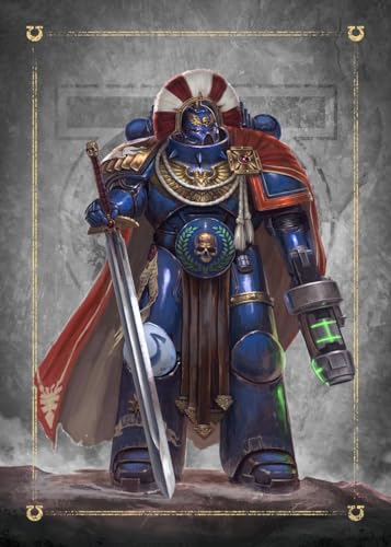 Displate Warhammer Metalposter Magnetische Befestigung Offiziell Lizenziert Bilderr Geschenke Ultramarines Mikael Fabian Poster 67,5x48cm
