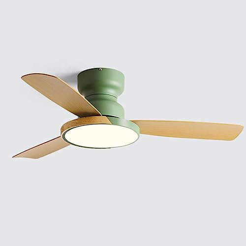 KiLoom Modern Silent Ceiling Fan with Light Indoor Remote Fan Light Fixture 6 Speed Timing Fan Light Dimmable LED Ceiling Fan Light ABS Blades for Bedroom Living Room Restaurant Classroom