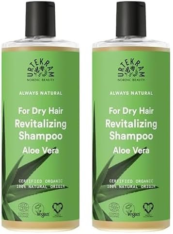 Urtekram Aloe Vera Shampoo Bio, trockenes Haar, 500 ml (Packung mit 2)