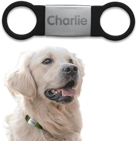 gutmarkiert - Halsband Anhänger für Hund oder Katze - Personalisiert mit dem Namen des Haustieres und Ihrer Telefonnummer