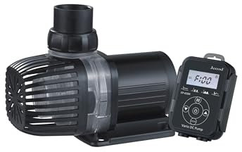 Jebao Jecob EP6500 DC Aquarium Return Pump with LCD Controller, 1717GPH /6500LPH, 14.7 feet max lift, Speed Adjustable, Aquariums, Ponds, Fountains, Sump, Hydroponics, Ultra Quiet, Energy Saving.