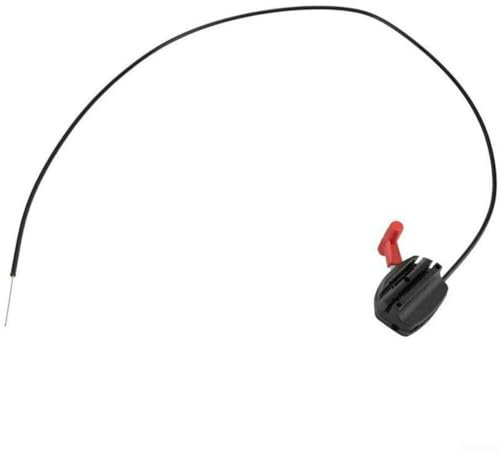 Poignée de commande à levier pour tondeuse à gazon et entièrement fonctionnelle (câble d'accélérateur + poignée rouge)