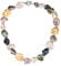 FULU AUTUMN Große Muschel Perlenkette Damen Unregelmäßige Perlen Statement Choker Kette Boho Modeschmuck Geschenke für Frauen(08-Colorful)