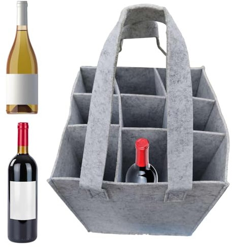 shjxi Borsa tote per vino, Borsa per dispenser di vino, Borsa per vino con rubinetto, Borsa per 9 bottiglie in feltro, Borsa per vino portatile a tenuta stagna, Borsa per vino a tenuta stagna, Borsa