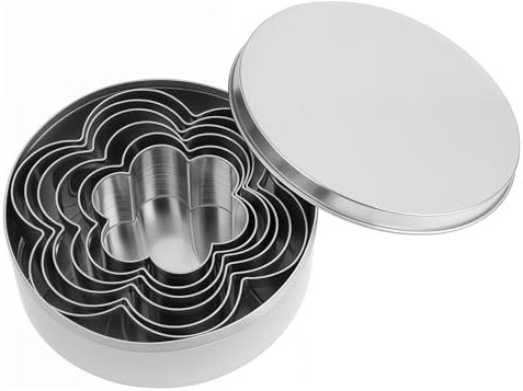 Ausstechformen Set Edelstahl Ausstecher Gänseblümchen-Ausstechform, Ausstechform aus Edelstahl, 5 Größen, Blumenformen zum Backen, Keksausstecher, Ausstechformen aus Metall zum Backen (Blume)
