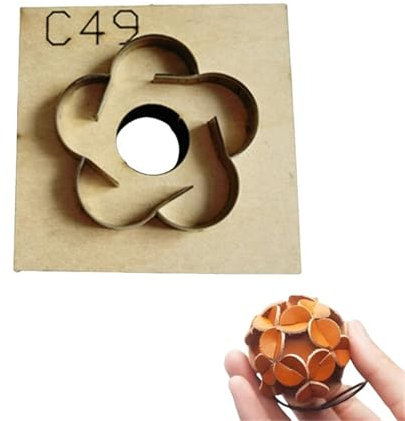 Leather Craft DIY Tools, Handmade Leather Hydrangea Cutting Die, Decorative Pendant Making Cutter(45mm)
