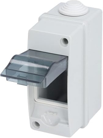 Nikou Boîtier de Protection de Distribution IP65 Étanche Transparent Protection Disjoncteur Electrique Exterieur avec Couvercle pour Disjoncteur Mural