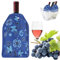 badaren Refroidisseurs de Bouteille de Vin, Rafraîchisseurs pour Bouteille de Vin - Refroidisseur de Vin pour les fêtes, les pique-niques et les voyages - Idéal pour les amateurs de vin (Bleu-A)