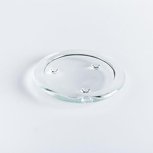 Woodside Home Living - Clear Glass Candle Plate 13cm