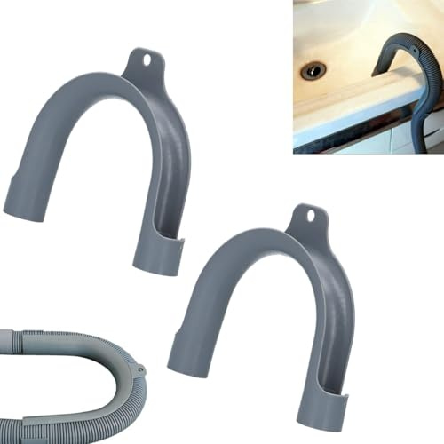 Haltebogen Ablaufschlauch,Kunststoff U-förmiger Biegehänger für 20-26mm Wasserleitungen,Halterung für Ablaufschlauch,für Waschmaschine Geschirrspüler