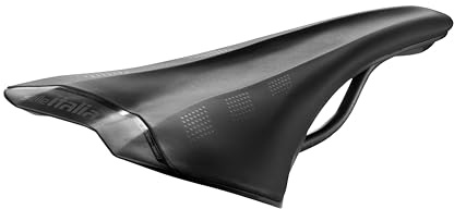 Selle Italia SLR Advan - Sella Bicicletta da Strada in Acciaio Manganese, Rivestimento Leggero, Forma Neutra, Leggera e Comoda - Taglia L1, Nero